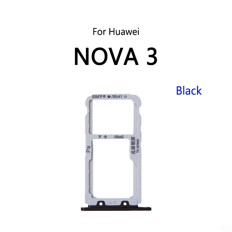 For Huawei Nova 3 SIM Card Slot Tray Holder Sim Card Reader Socket