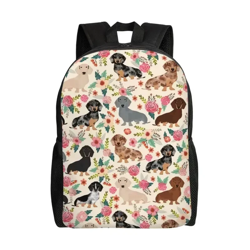 Badger Sausage Dog Laptop Backpack Men Women Casual Bookbag For College School Students Dachshund Puppy Bag MN1