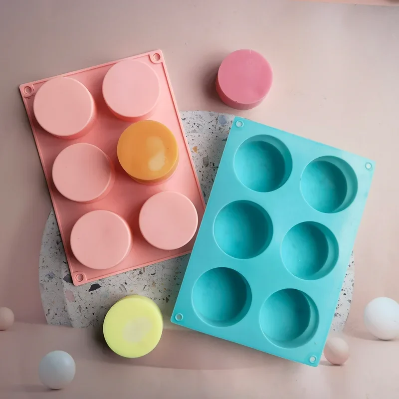 Round Cylinder Cake Molds Silicone Molds for baking cookie Chocolate Covered Bakeware Pastry Mould Round Cupcake Cake Pan