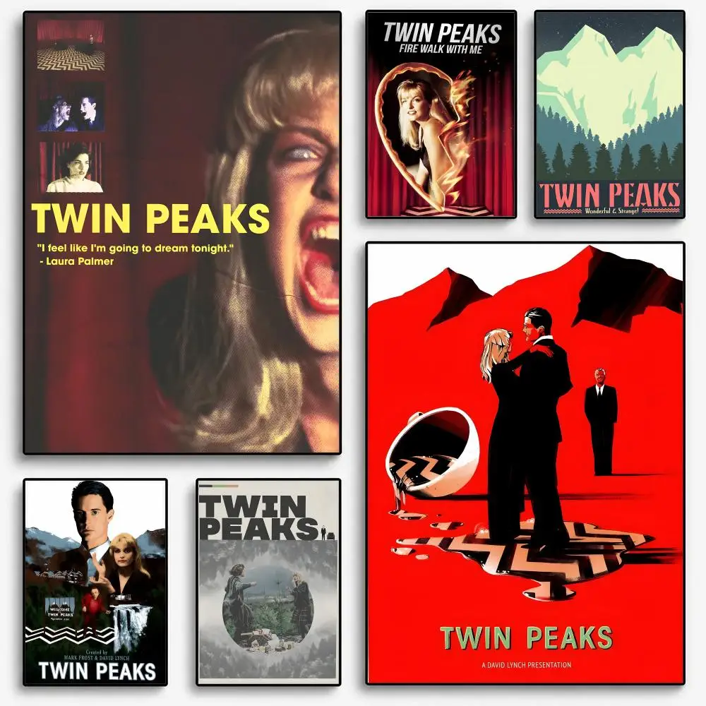 Twin Peaks TV Series Shows Poster Room Home Decoration Interior Wall Art Printing Garage Posters Gift