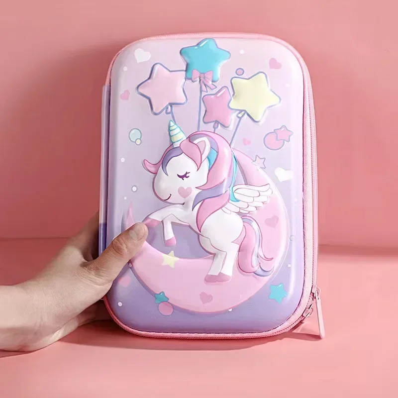 Children\'s Cartoon Pencil Cases Large Cartoon Animal Pencil Case Crayon Stationery Bag Gift for Kids Back To School