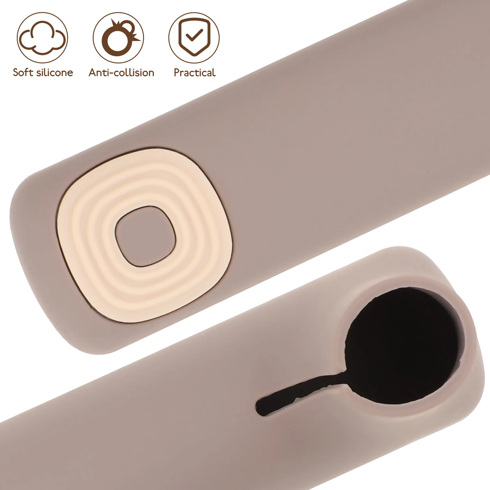 

Silicone Door Handle Cover Anti Collision Baby Protective Sleeve Gray Elastic Easy Install Wall Protection Fits Most Straight