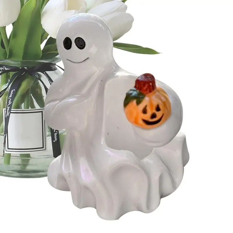 

Ghost Candle Pedestal Halloween Candle Table Stand Resin Halloween Candle Table Stand Ghost Pumpkin Decoration Ornaments For