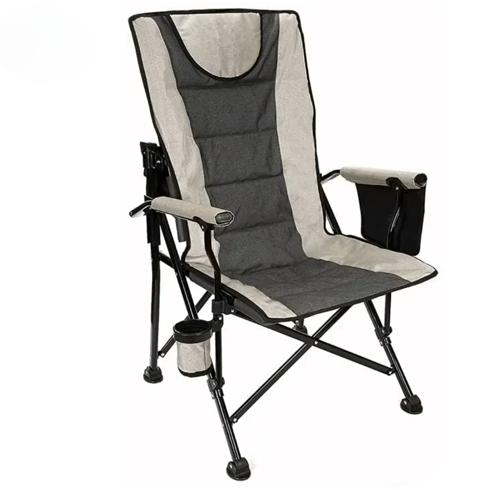 

Foldable Chair Camping Chair Portable Folding Chairs Adjustable Heavy Duty Portable Camping Travel Outdoor Seat With Cup Holder