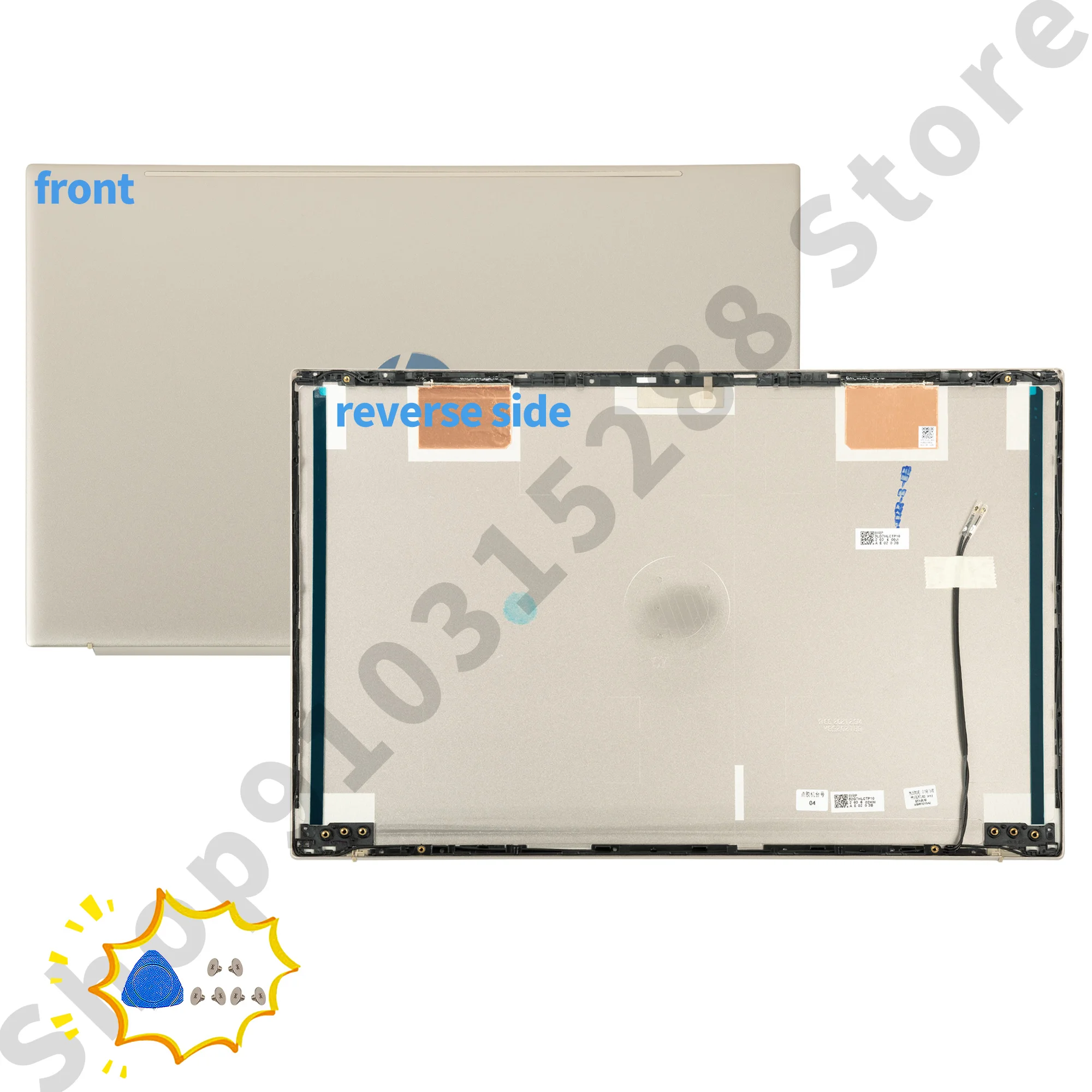 Cubierta trasera LCD para Pavilion 15-EH 15-EG 15Z-EH TPN-Q245 Q246 tapa trasera superior M08899-001 bisel/reparación azul/plata/metal dorado