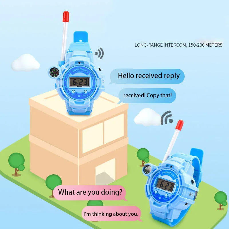 Multi-funktion Mini Walkie-talkie Uhr Spielzeug Kinder Outdoor Wireless Dialog Pager Walkie-talkie Elektronische Telefon Spielzeug