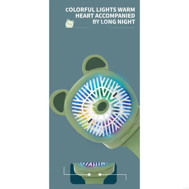 Đồng hồ gấp L8RE Quạt đeo tay USB có thể sạc lại với dây đeo cổ tay thoải mái