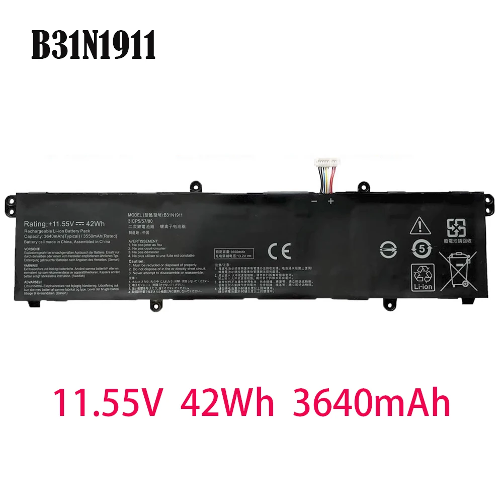 B31N1911 bateria do portátil compatível com ASUS Notebook X VivoBook Flip 14 TM420IA M413 F413 K413 Series 0B200-03580000