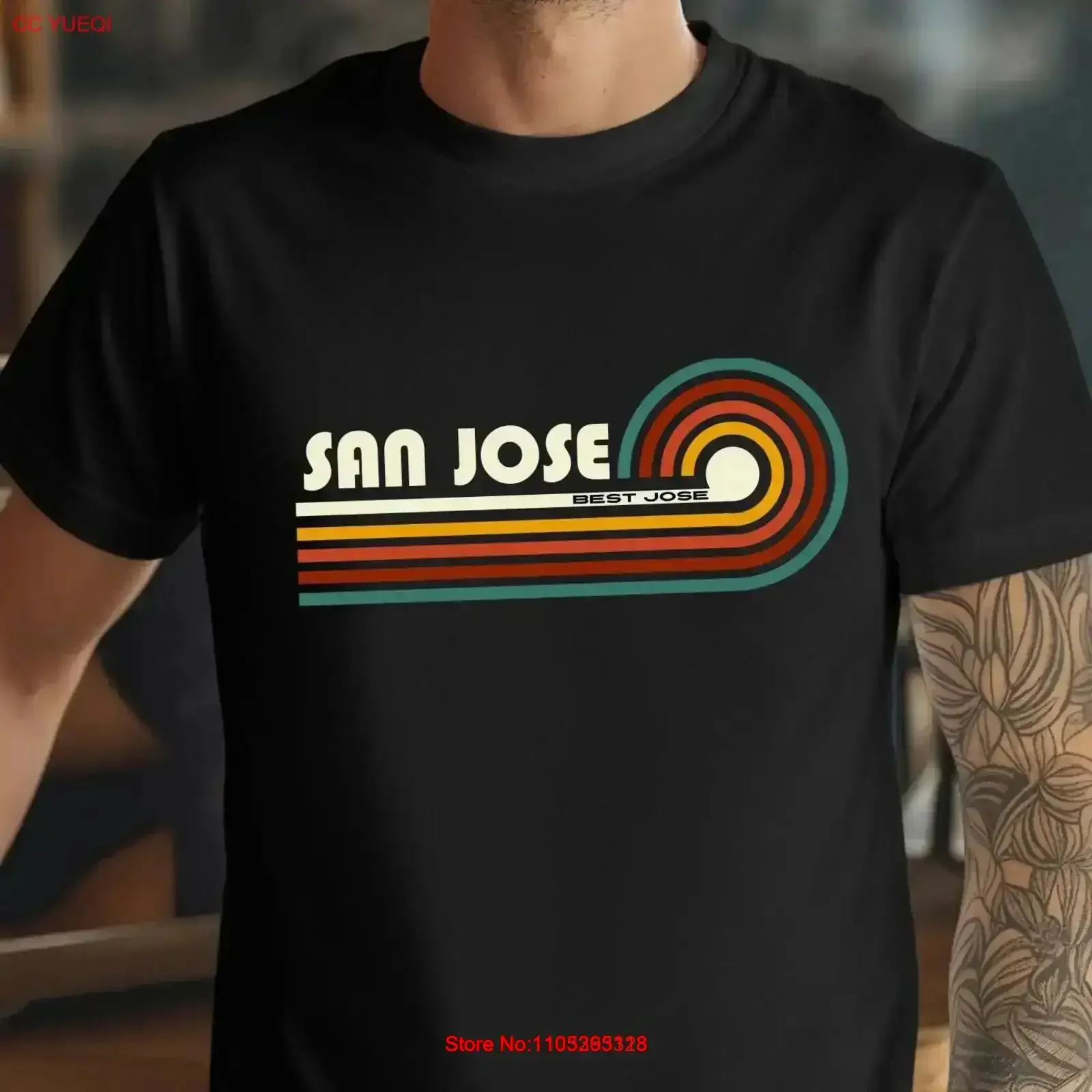 Camiseta divertida de San Jose, la mejor de California, estilo retro, vintage, lavada, para uso diario, ropa de diseñador de moda con gráficos