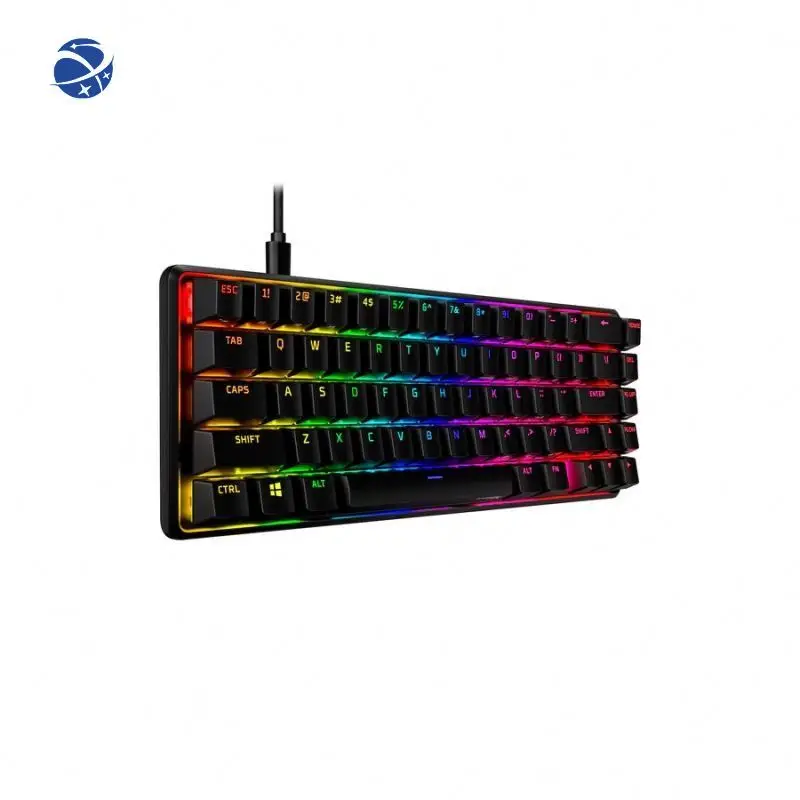 Hyper X Alloy Origins 65 Percent Mechanical Gaming Keyboard, Mechanical Keyboard Gaming Black with Linear/Tactile