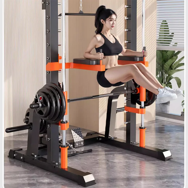 

Многофункциональный тренажер Смита с нажимной рамой, комплексный тренажер, фитнес-оборудование Смита, бытовые приседания для птиц, новинка 2025 года