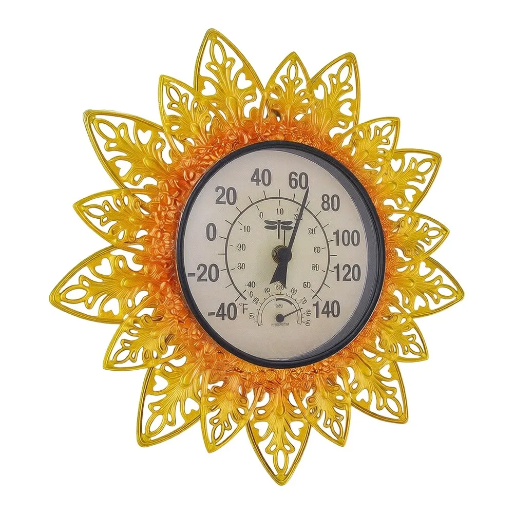 Sun-Designed Outdoor Thermometer with Built-in Copper Plate No For Battery Required for Accurate Temperature Readings