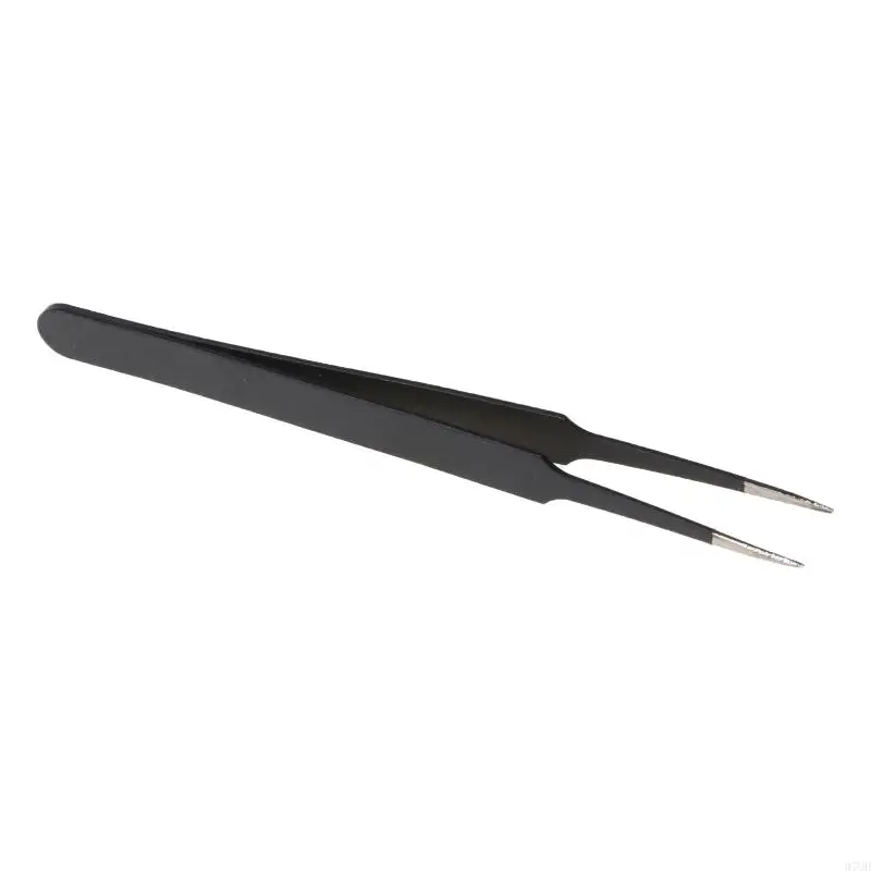 97QD pinzas antiestáticas precisión precisión acero carbono curva doblada pintura joya nipper herramienta