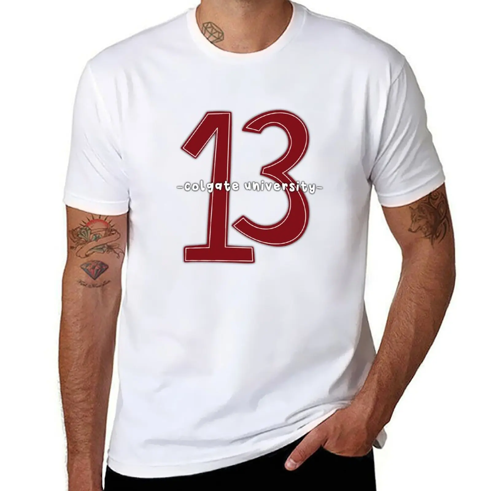 

University Colgate man funny man casual T-Shirt t for shirts t 13 men shirts