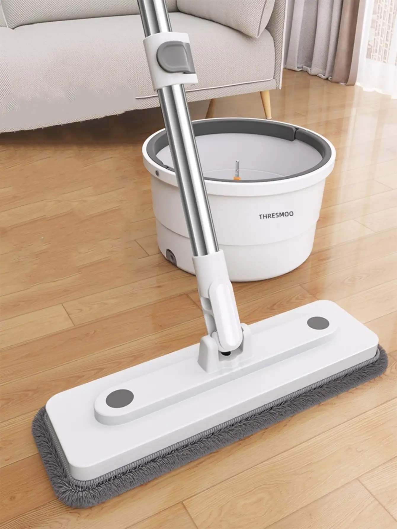 

Mop Water Separation Bucket Floor Cleaning System Microfiber Spin Mop for Floor Cleaning Wet and Dry Use Household Cleaning Tool