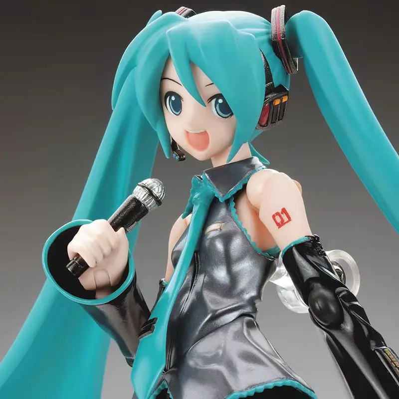 In Stock 14cm Figma Hatsune Miku Anime Action Figures Movable The Props Desktop Decoration Collection Pvc Model Toy Kids Gift
