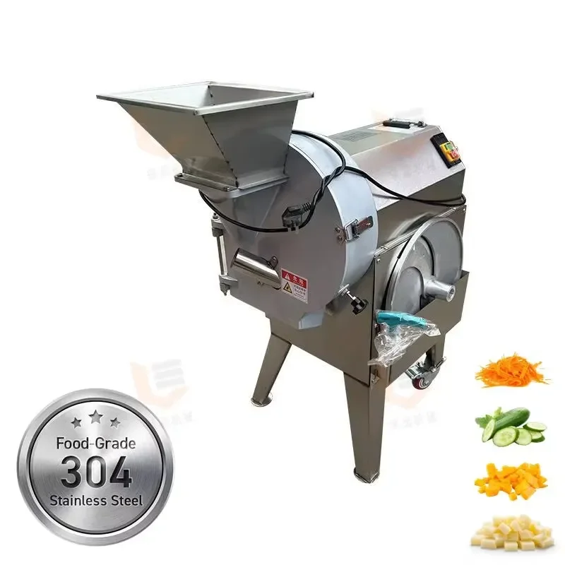 Commercial Cassava Slicing Shredding Dicing Machine Automatic Electric Cutter for Cutting French Fries and Potato Chips