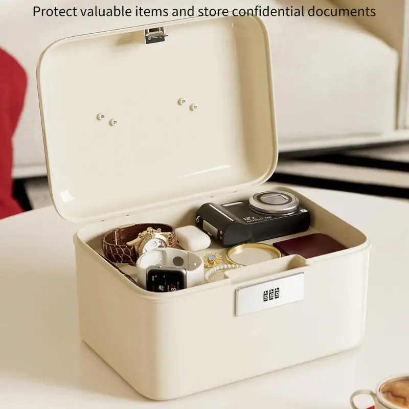 Convenient Portable Lock Box With 3 Number Security Code Household Organizers For Travel Office And Household Use D2RD
