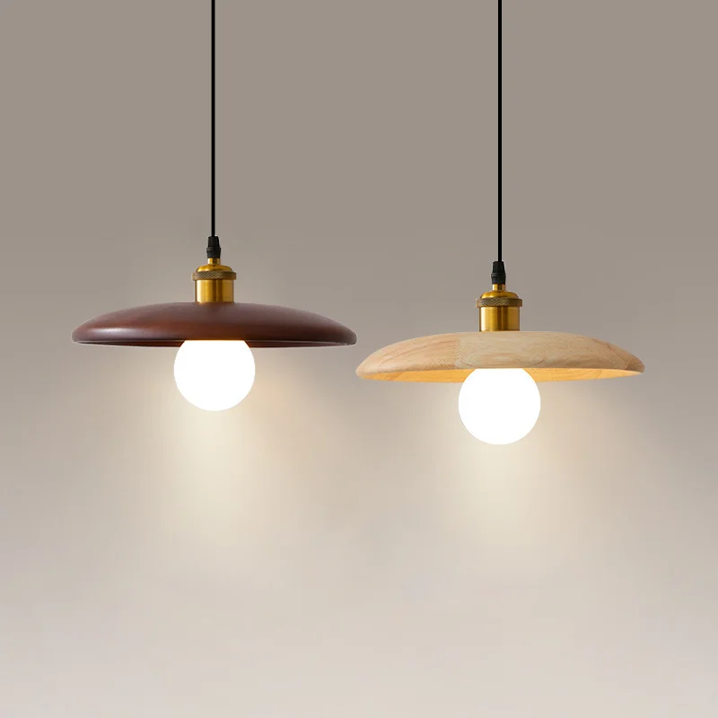 ヴィンテージ無垢材天井ランプ寝室ベッドサイドダイニングルームティールーム廊下和風ホームステイバーカウンターペンダントランプ