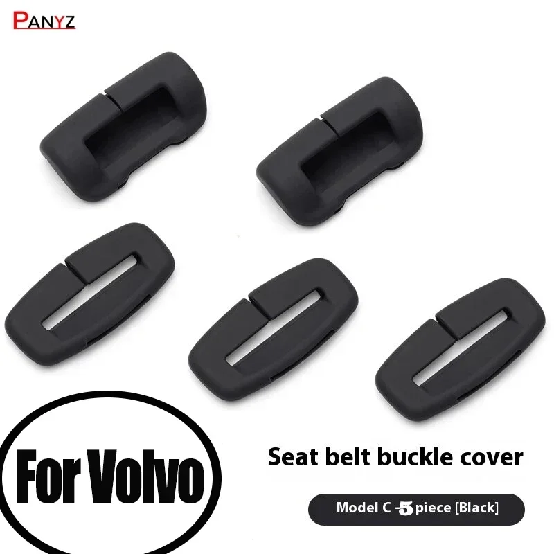 For Volvo EX30 Accessries 2/4 Piece Car Seat Belt Silicone Protective Cover Trim