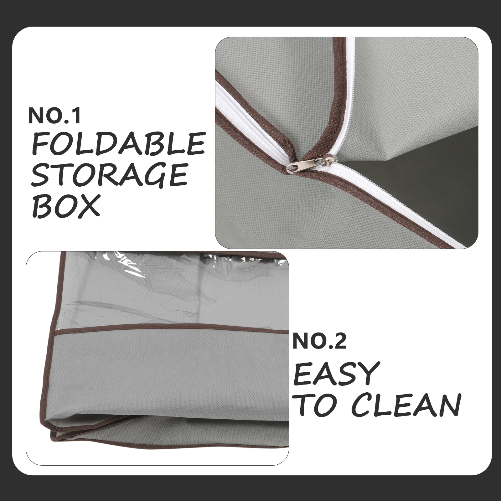 

Large Capacity Quilt Storage Bag 1 Gray 50x40x60CM Comforter ganizer Clothes Bedding Storage Solution Moving Bag