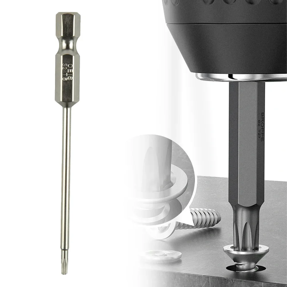 Hand Tools Screwdriver Household Workshop Equipment Electroplating Magnetic Silver Exact Screw Unscrew Hex Shank