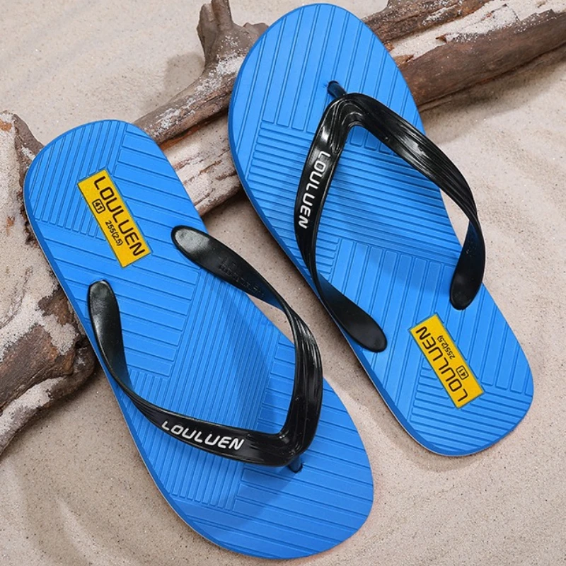 

Men's Large-sized Solid-color One-foot Lightweight Anti-slip Quick-drying Soft-soled Wading Casual Sandals Beach Slippers