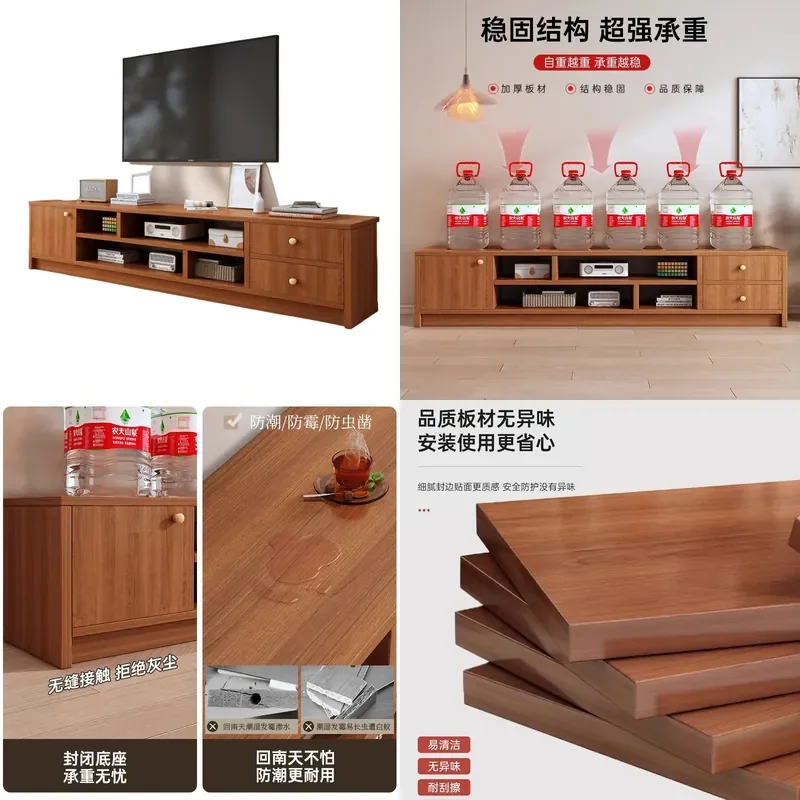 Modern Minimalist Floor to Ceiling TV Cabinet for Living Room Small Apartment  Integrated Storage Unit Household