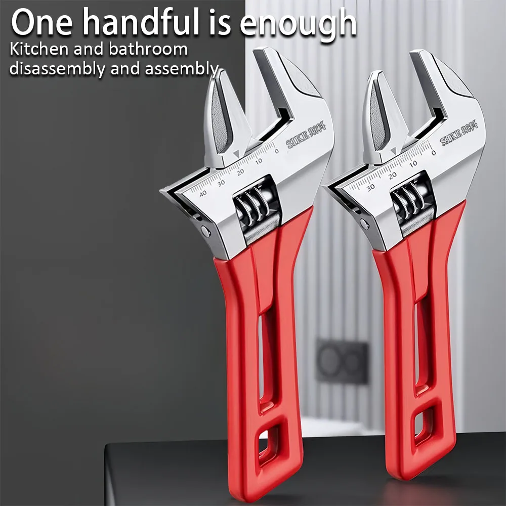 

Разводной ключ с большим отверстием, короткая ручка, мини-ключ-обезьяна, лазерная шкала, ключ с резиновой оберткой, сантехническая головка, ванная комната