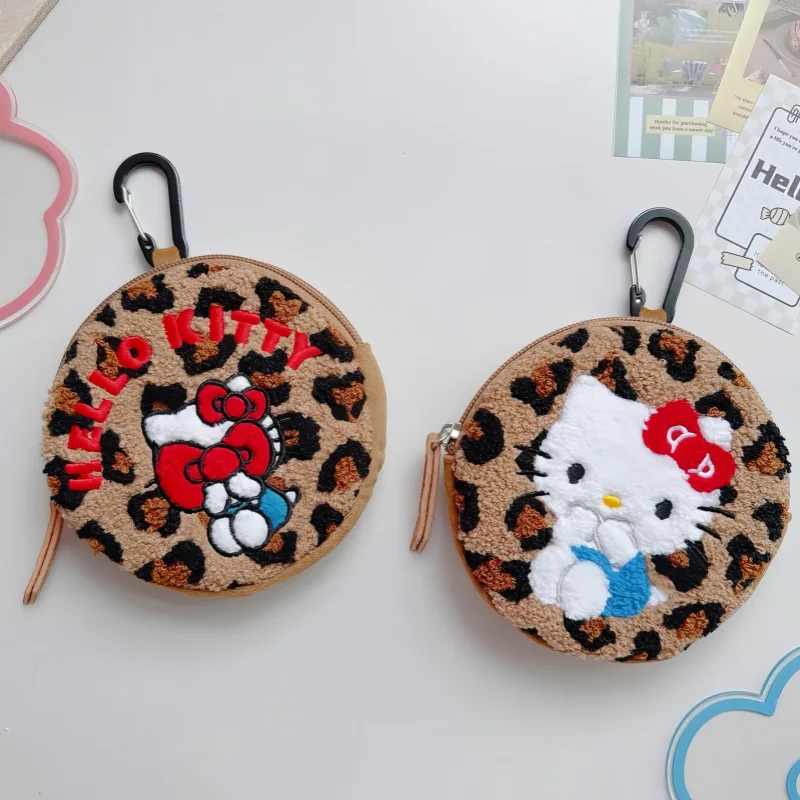 

Hello Kitty Cute Cartoon Wallet Accessories Earphones Lipstick Makeup Storage Bag Children Women Festival Kawaii Gift Wholesale
