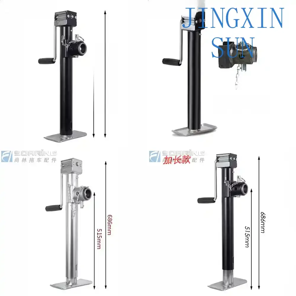 Trailer Flat Jack 5000 Lbs Lift 15 Inch for RV Yacht Trailer Accessories Heavy Duty Leveling Support Stabilizer Jack Stand