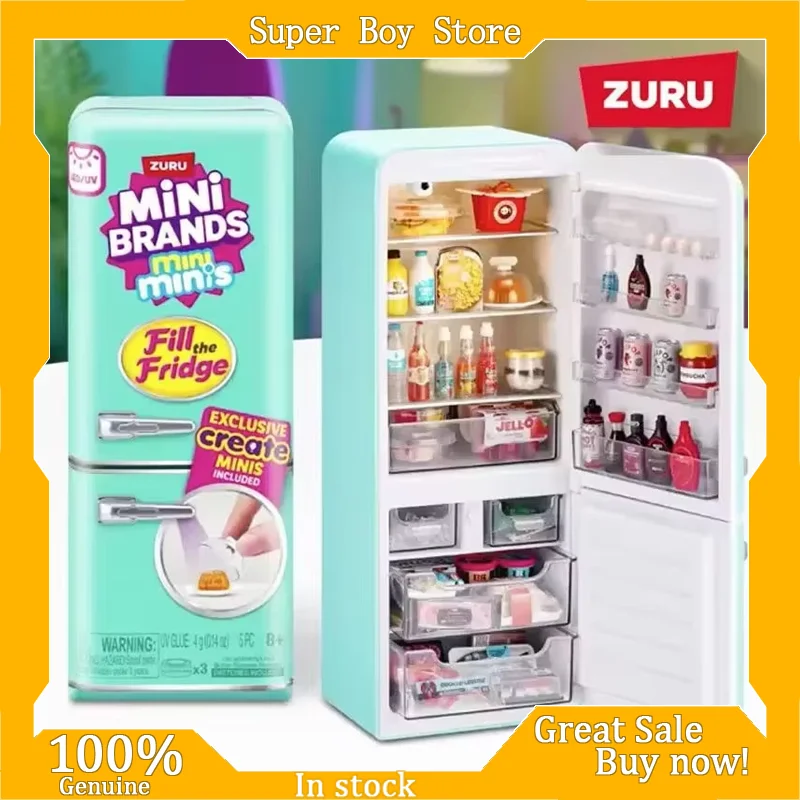 

В наличии Горячая Zuru Blind Box Мини-холодильник Мяч Mystery Box Аниме Фигурки Diy Настольный Орнамент Украшения Коллекционные Статуэтки