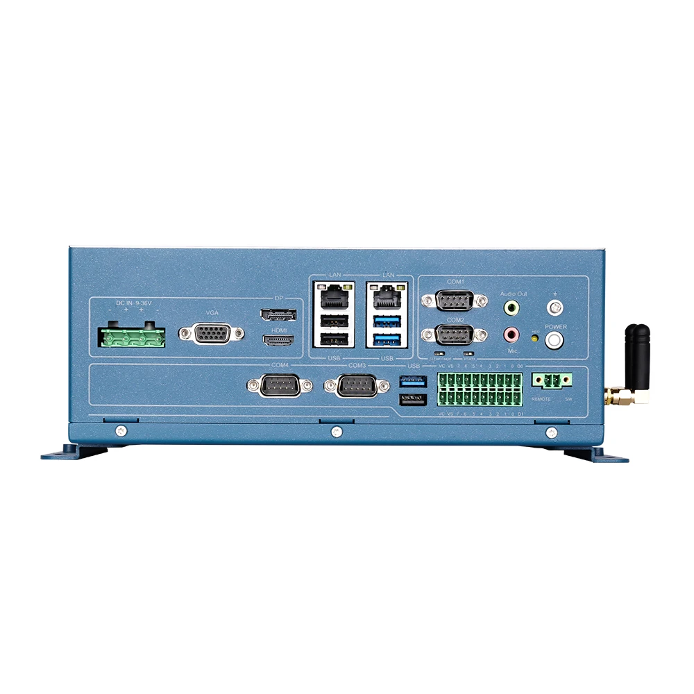

Fanless Mini Desktop PC with Wide Voltage J1900/J6412 9-36V DC in USB3.0 Win7/10 Linux Dual LAN Industrial Computer-New Product