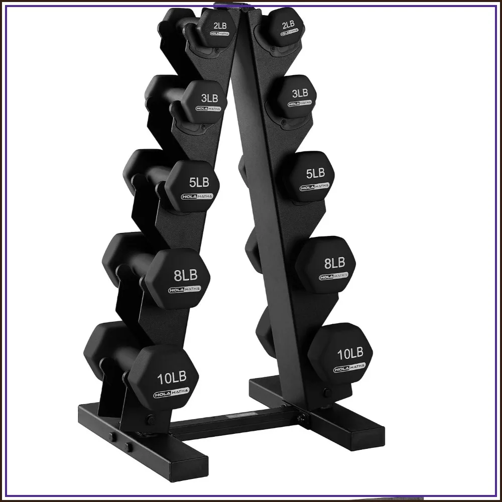 Dumbbell Set 2-10 lb w/ Rack Home Gym Strength Training