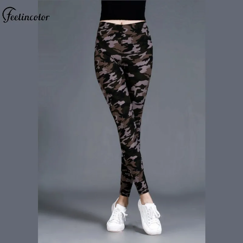 Nadanbao موضة التمويه المرأة طماق سراويل صيفية مثير مطاطا رقيقة السراويل السراويل في الهواء الطلق اللياقة البدنية الجري قيعان