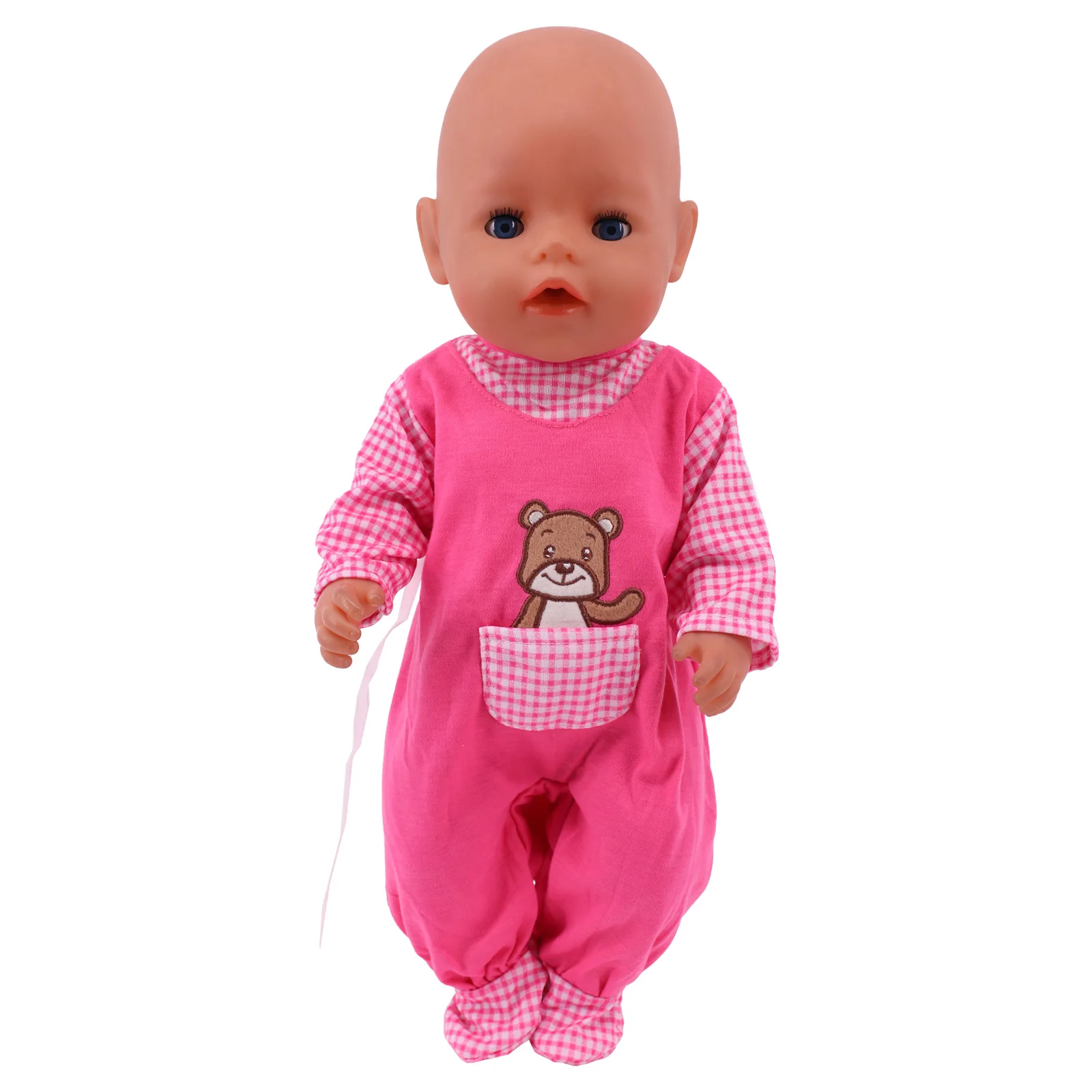 Baby Doll Clothes Accessories Newborn Doll Diaper Tableware Milk Bottles Socks Fits 43cm Baby Doll & American 18 Inch Girl Doll