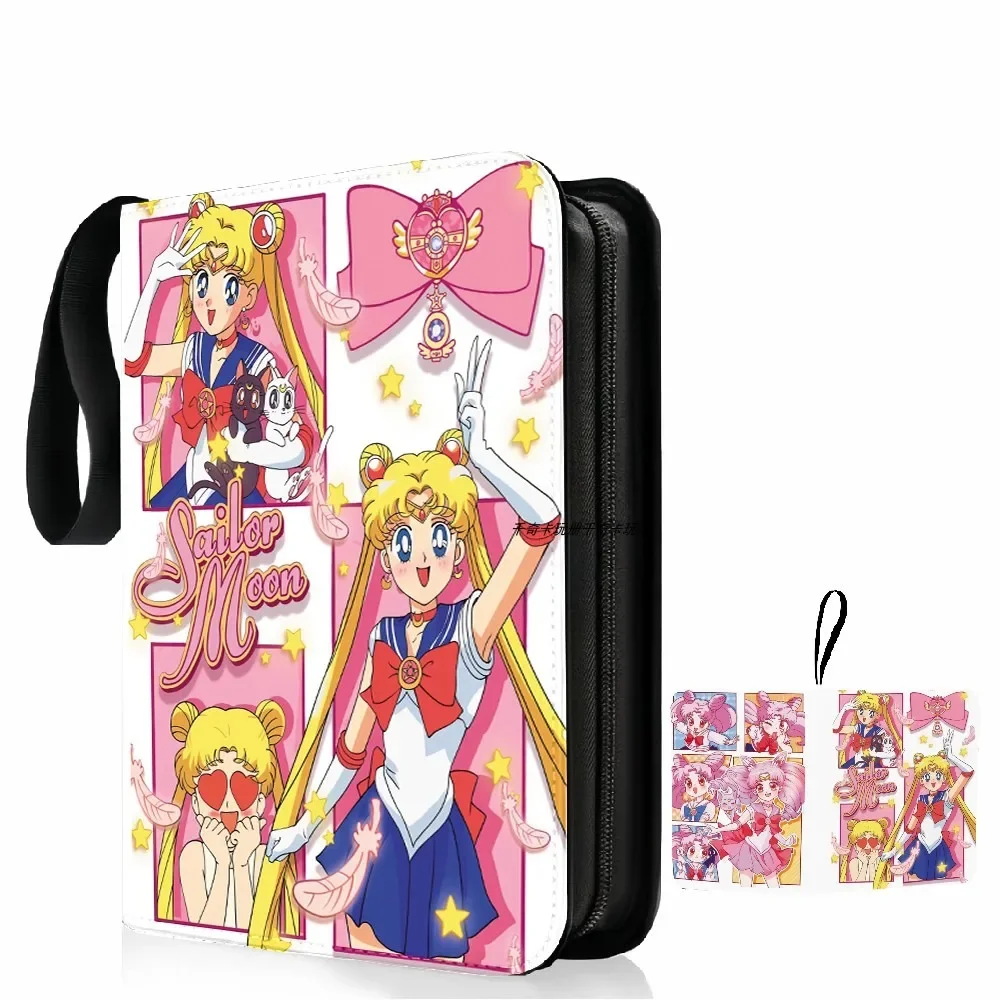 

SAILOR MOON Tsukino Usagi Card Book Zipper Loose Leaf Anime Game Peripheral Collection Hot Sales Christmas Present DIY Homemade