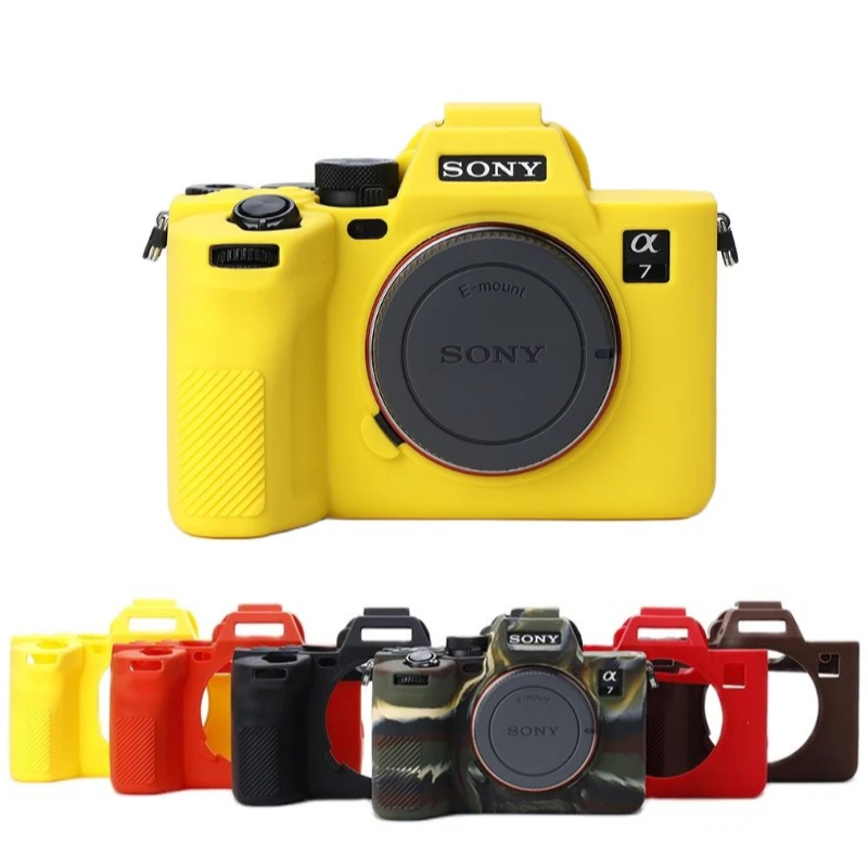 

A7M4 Silicone Armor Skin Case Body Cover Protector Mirrorless Camera Bag For Sony A7 IV A7IV ILCE-7M4