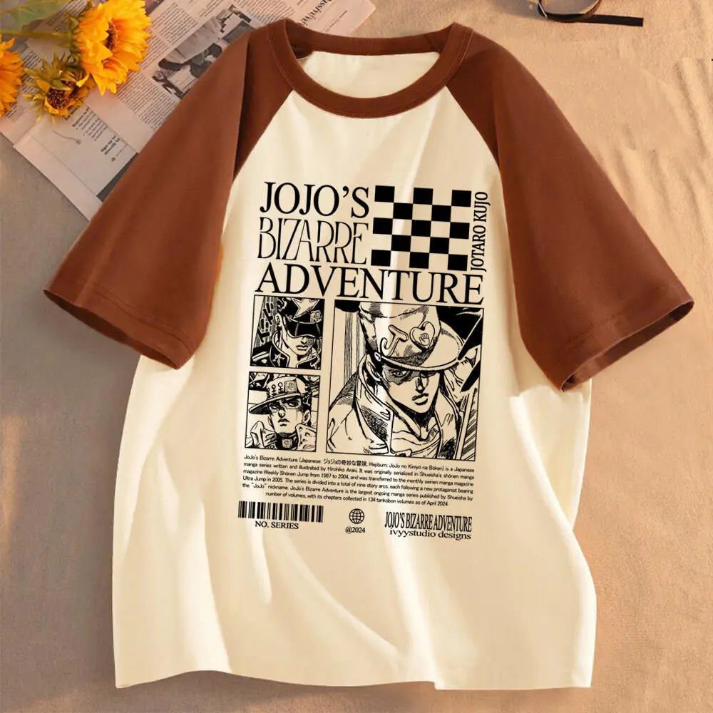 Jojo Bizarre Adventure Steel Ball Run girl anime aesthetic Classic Trendy t-shirt Retro graphic Digital Pop Culture Colorful view 3