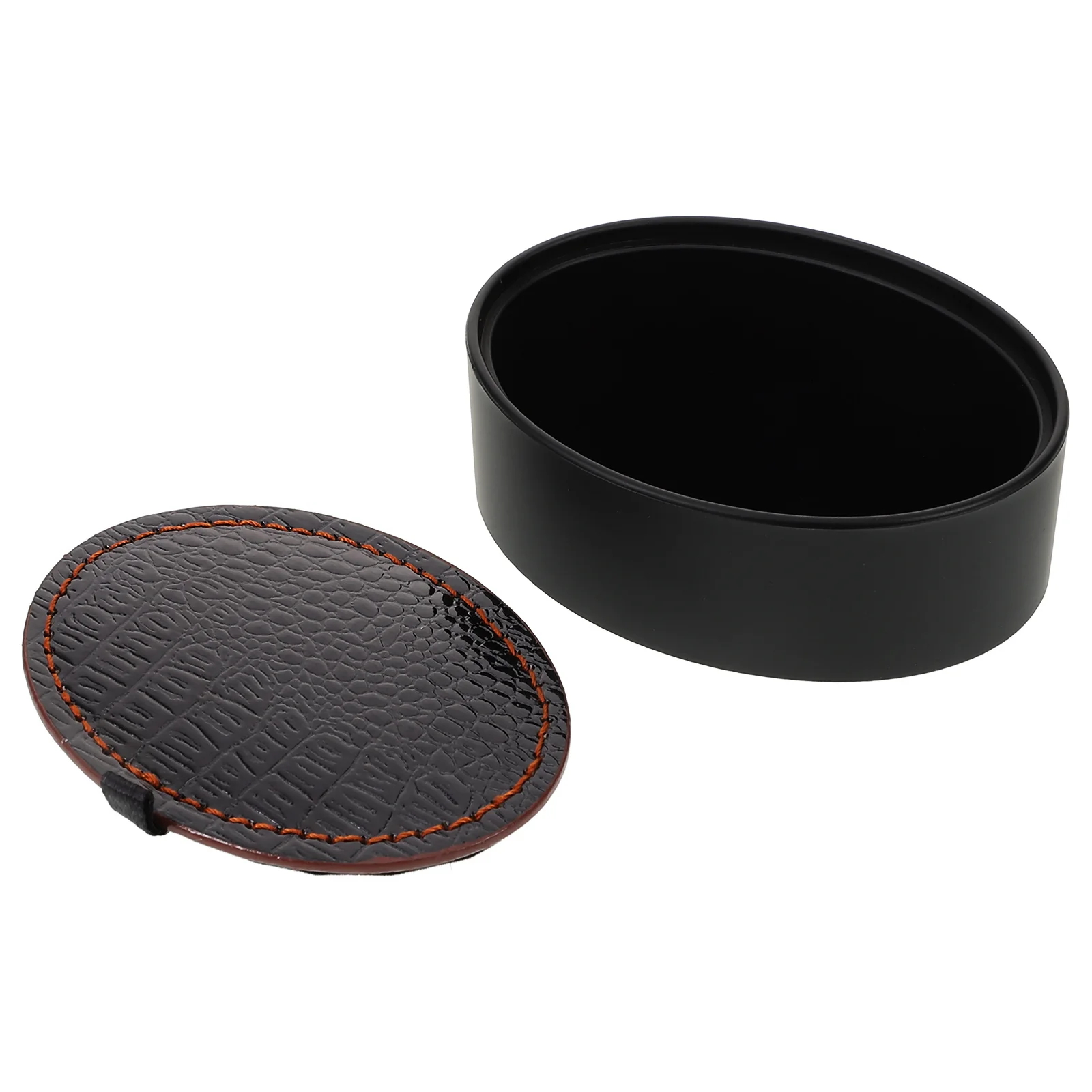 

PU Small Cufflink Gift Box Durable Jewelry Display Case Rounded Sleeve Button Storage Portable Organizer PU Gift Box