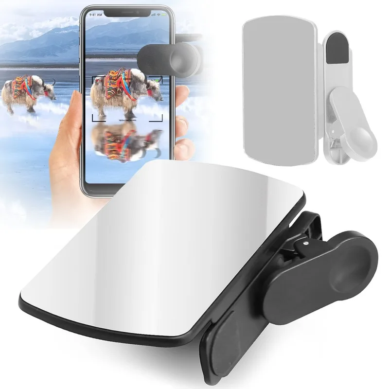 New Adjustable Smartphone Camera Mirror Reflection Clip Kit Camera Selfie Reflector Travel Phone Reflector Shooting Supplies