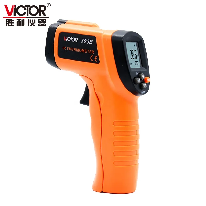 VICTOR 303B Portable Handheld Range -20-550 Celsius Digital Thermometer Industrial Temperature Meter