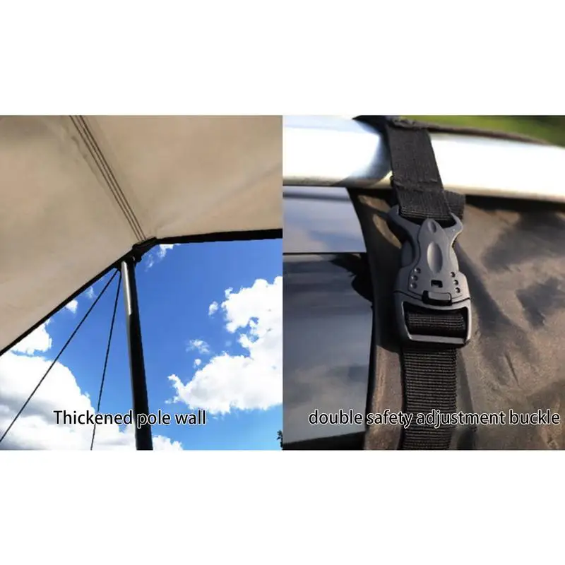 Side Awning Tent Side Tent Canopy Waterproof Windbreak Extension Canopy Overlanding Awning Car Awning Sun Shelter for SUV Truck