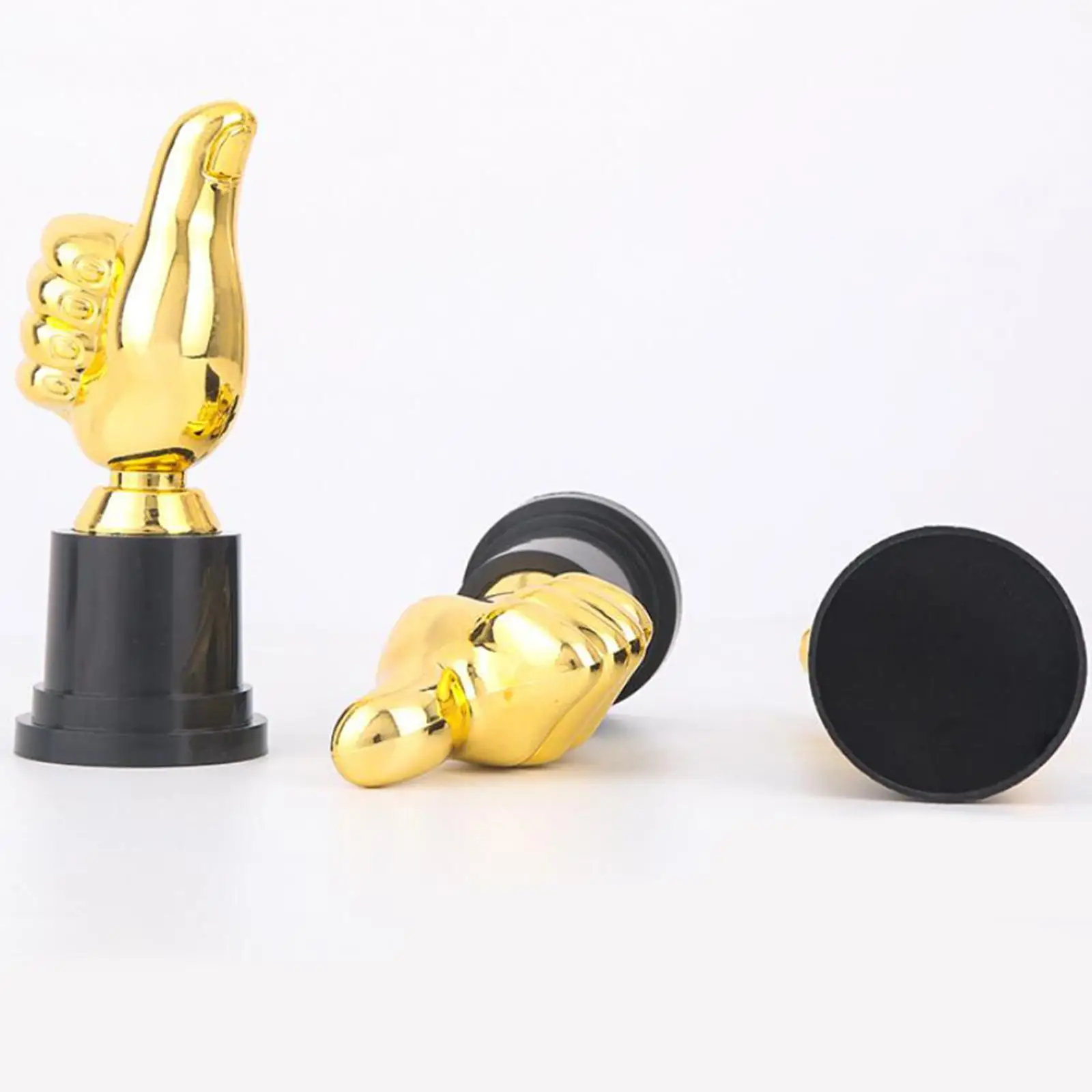 Award Thumb Trophy Golden Plastic Cup for School Kids Soccer Football Competition Winner Prize Reward Appreciation Gift Party
