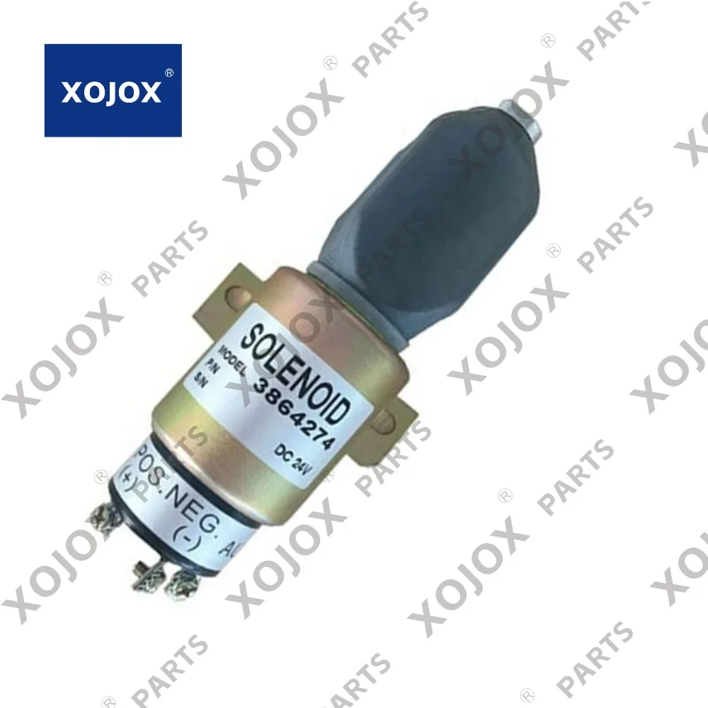 

XOJOX 3864274 1700-2536 1751-24E7U1B1S5A SA-3766T 24V Shutoff Stop Solenoid Fits sa3933-24 5i-7518