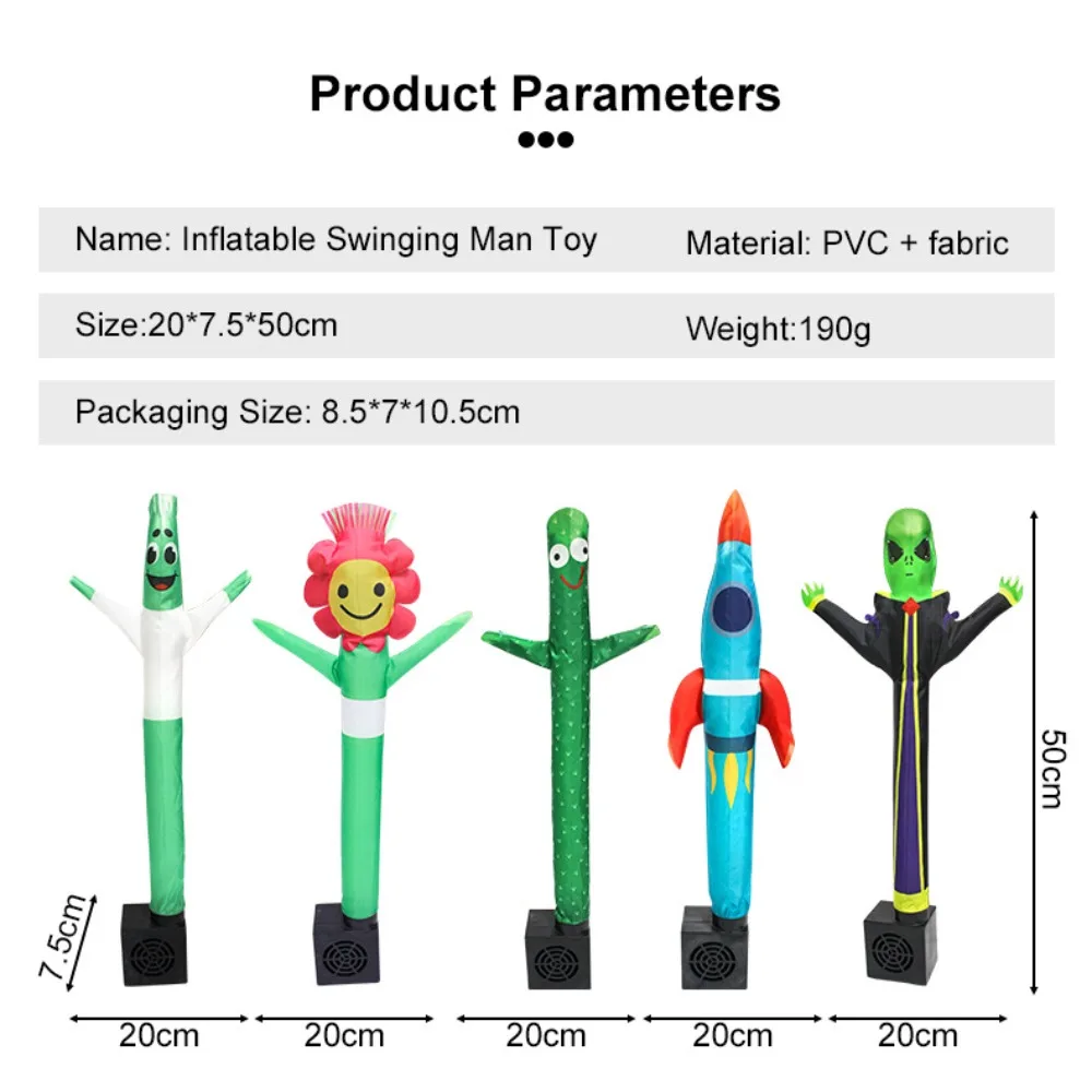 Mini desktop swinging air model; inflatable dancer,Internet celebrity funny doll;office stress relief tool,birthday gift,tumbler - view 5