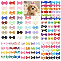 13 Style 6/10/20pcs Colorful Bow Pet Hair Bows Youthful Energetic Styles Rubber Band Pet Hair Bow for Girls Dog Hair Accessorie
