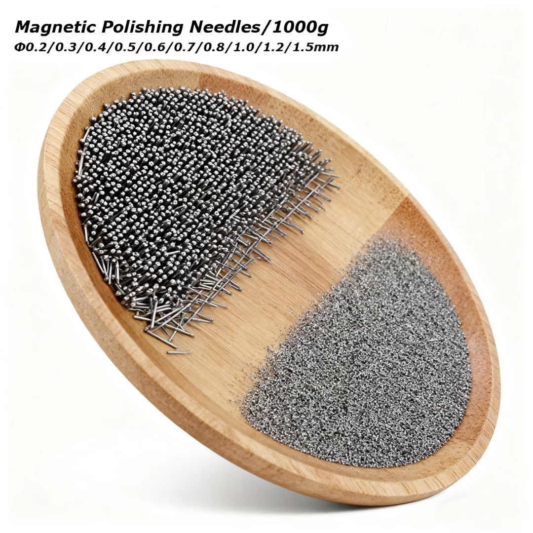 1kg Mini Magnetic Polishing Needle 304 Stainless Steel Polishing Needles Jewelry Polishing Pins For Rotary Tumbler D0.2~1.5mm