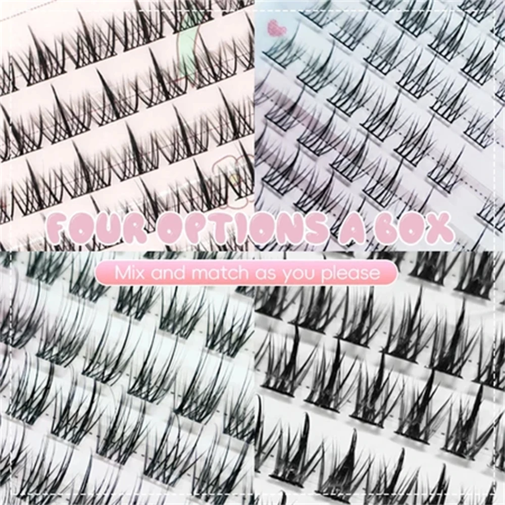 Wimpernbuch, falsche Wimpern, 16 Reihen doppelseitiger natürlicher lockiger Wimpern, 10–13 mm, wiederverwendbar/Wimpern/Weizen-falsche Wimpern