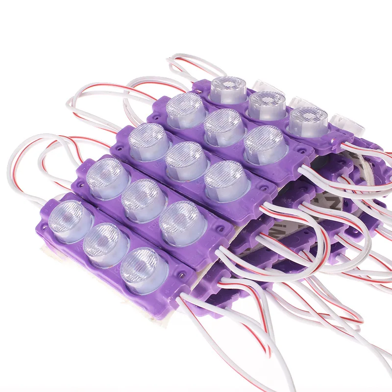 DC12V 20Pcs 3W LED Module with Injection lens SMD2835 3LEDs/pc Advertisement Design Led Lighting Module High Bright Modules